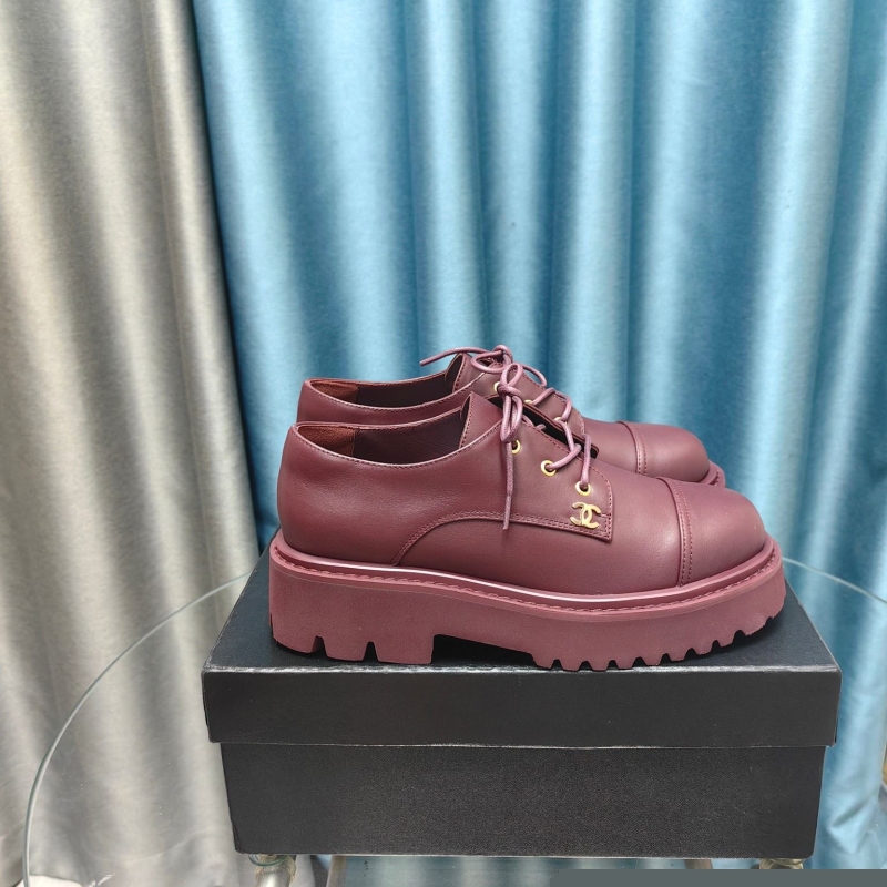 Ch*el leather shoes